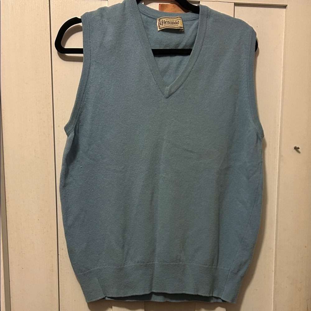 Vintage Vest Glenmac 100% Geelong Lambswool made in Scotland Grandpa Classic